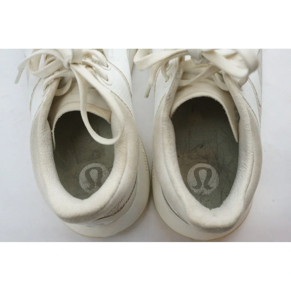 Lululemon Strongfeel Training Shoes Size 6.5 White Athletic Sneakers Good‎